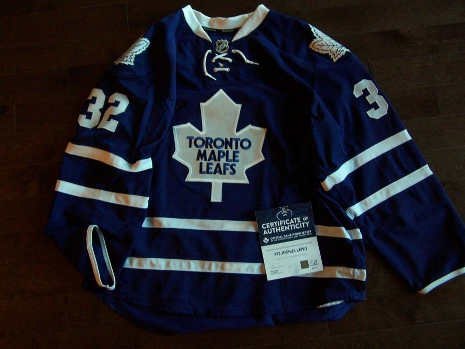 JOSH LEIVO 2014-2015 game used jersey LEAFS/CANUCKS..comes WITH COA from MLSE