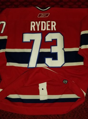 MICHAEL RYDER MONTREAL CANADIENS GAME WORN USED JERSEY w/Rare Garth Brooks Patch