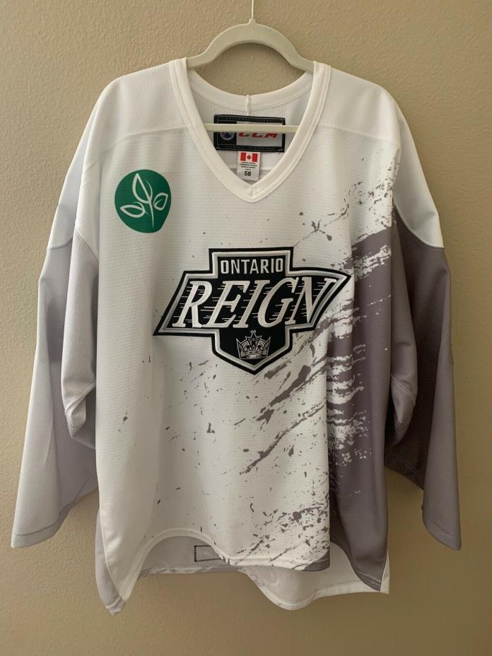 Ontario Reign Authentic Game Worn/Signed AHL Jersey - Matt Luff #9