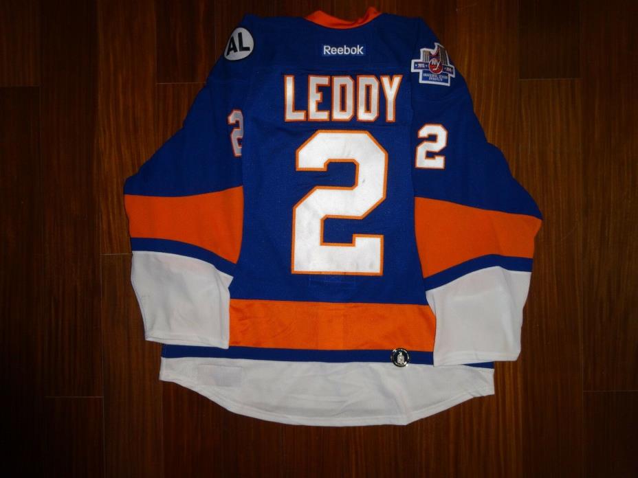 Game Worn Nick Leddy New York Islanders 2015-2016 Set 3 Home Jersey