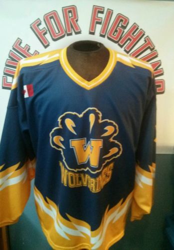 Game worn Wilmont Wolverines jersey WGHA