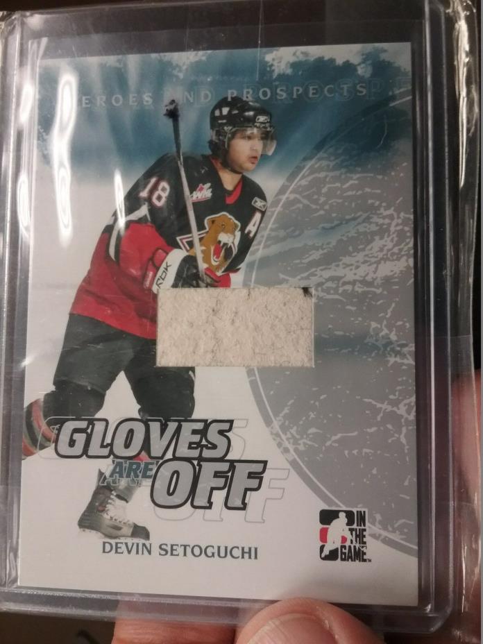 2007-08 ITG HEROES AND PROSPECT GLOVES ARE OFF DEVIN SETOGUCHI LOT OF 3 CARDS