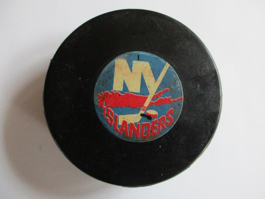 Vintage 1970's Art Ross Converse Game Puck - NHL New York Islanders
