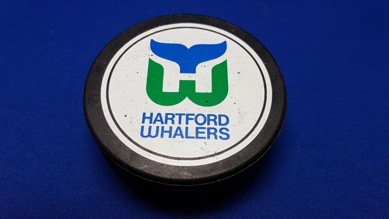 VINTAGE HARTFORD WHALERS 1980s NHL Hockey Puck VICEROY