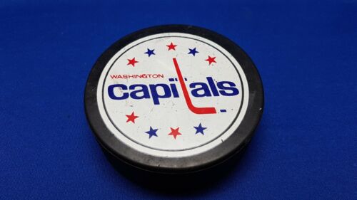 VINTAGE WASHINGTON CAPITALS 1980s NHL Hockey Puck VICEROY