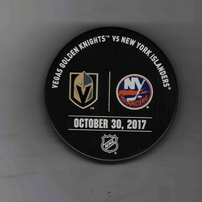 New York Islanders v. Vegas Golden Knights warmup puck Oct 30, 2017 First Time E