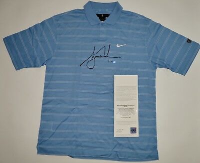 AUTO LE1 OF 1 UDA TIGER WOODS GAME WORN NIKE POLO