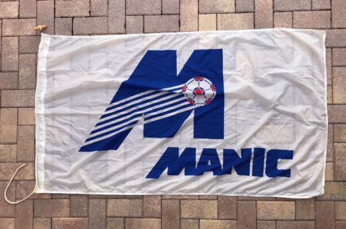 Vintage NASL Montreal Manic Game Used Team Flag 62x34