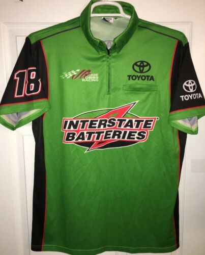 Kyle Busch Nascar Pit Crew Shirt Interstate Batteries Joe Gibbs Racing Toyota MD