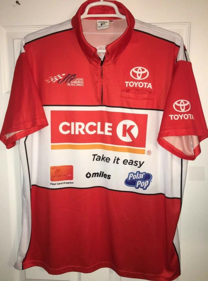2018 ERIK JONES 2XL Nascar Pit Crew Shirt CIRCLE K GAS Joe Gibbs Racing Toyota