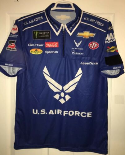 XL Chevy BUBBA WALLACE PETTY AIR FORCE Pit Crew Shirt Nascar Sparco Military #43