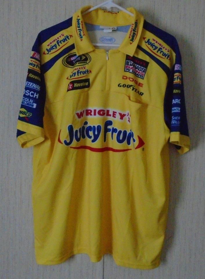 Chip Ganassi Racing Felix Sabates Juicy Fruit NASCAR Sprint Cup Crew Shirt XL