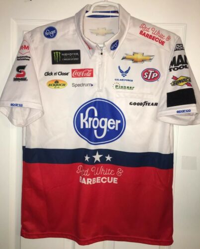 XL CHEVY Darrell BUBBA WALLACE PETTY Kroger  Pit Crew Shirt Nascar Monster 2018