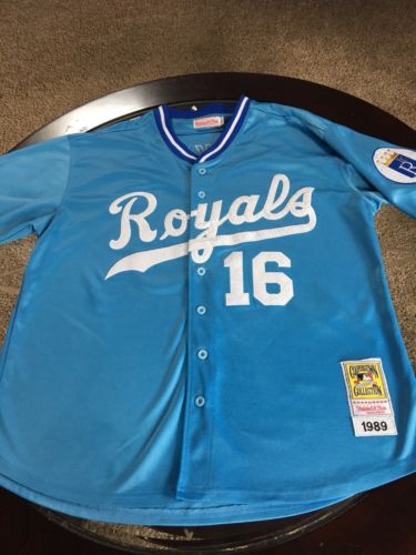 MLB Kansas City Royals Bo Jackson 1989 Throwback Mitchell & Ness jersey- Size 54