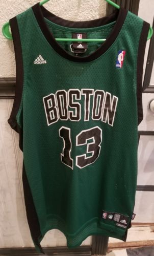 RARE NBA Adidas Boston Celtics Delonte West Jersey Men's Large Sewn 13 Alternate