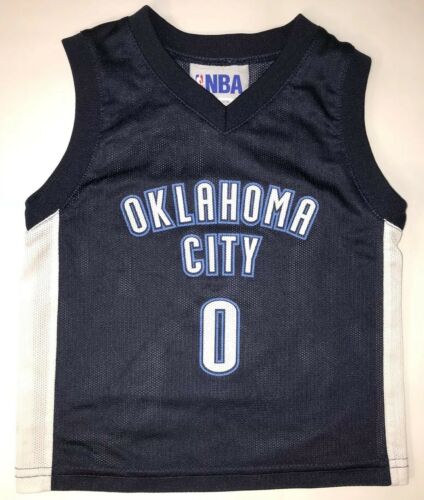 Oklahoma City OKC Thunder RUSSELL WESTBROOK NBA Jersey Toddler 4t Kids Sports