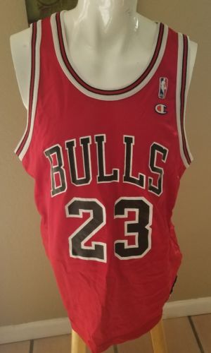 Michael Jordan #23 Bulls - Vintage Champion Jersey - Men's Size 48