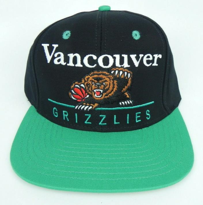 VANCOUVER GRIZZLIES NBA VINTAGE STYLE SNAPBACK FLAT RETRO 2-TONE CAP HAT NEW!