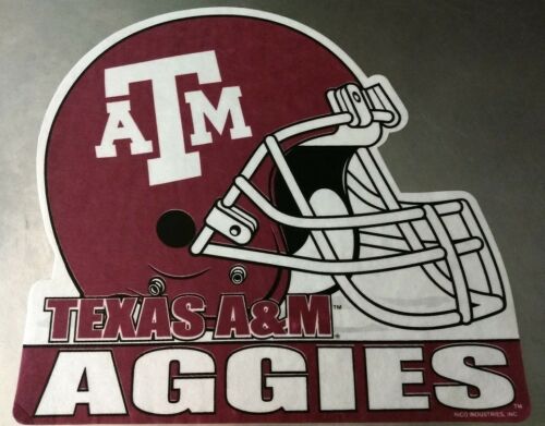 NCAA Texas A&M Aggies Die Cut Felt Pennant Sign Wall Man Cave Helmet