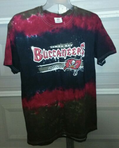 TAMPA BAY BUCCANEERS?Small Flag?Tye Dye T-Shirt?NFL TEAM APPAREL?LG