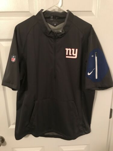 Nike NFL New York Giants On Field Apparel Pullover 1/4 Zip Hot Jacket Large NWOT