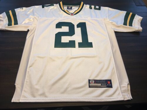 NFL Green Bay Packers Charles Woodson White Reebok Stitched Jersey-Sz 50 Large