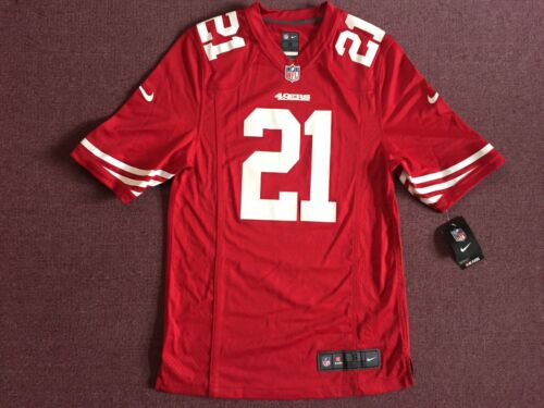 NIKE SAN FRANCISCO 49ERS JERSEY MEN'S SMALL ON FIELD RED WHITE NINERS RICE NFL