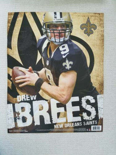 Drew Brees New Orleans Saints NFL Wall Poster NEW