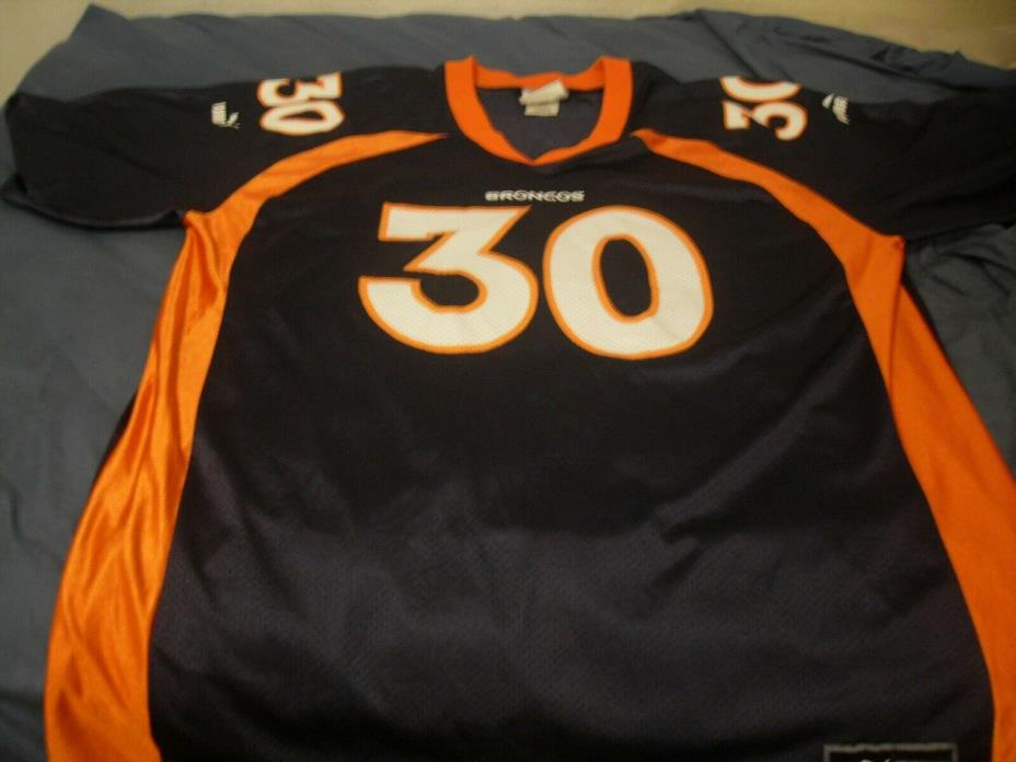 Puma NFL Denver Broncos # 30 Davis Jersey Mens Size 2XL