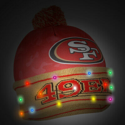 San Francisco 49ers NFL Camouflage LED Light Up Beanies Winter Hat