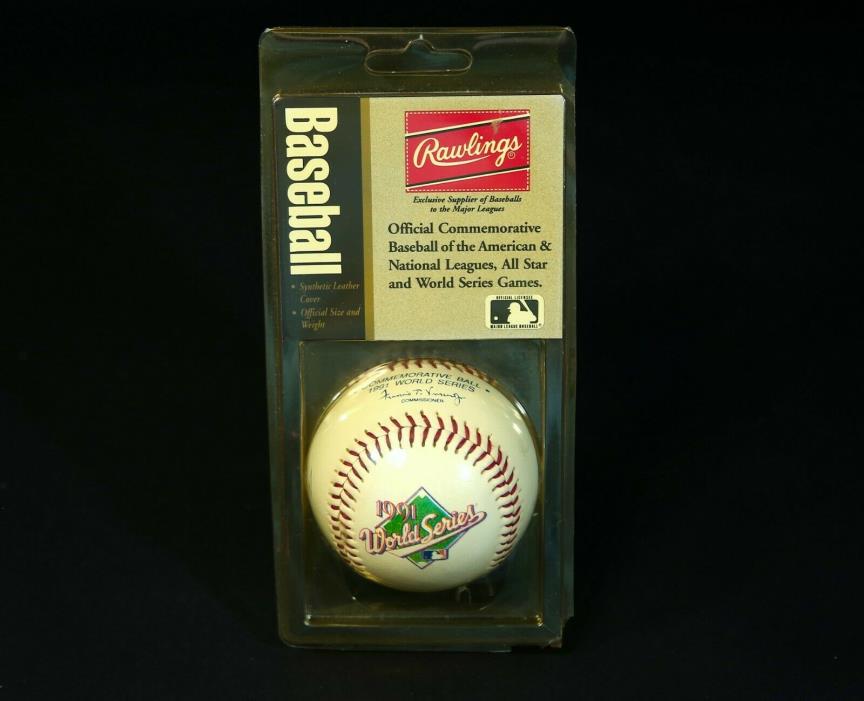 Rawlings 1991 World Series Baseball Official MLB Commemorative Game Ball