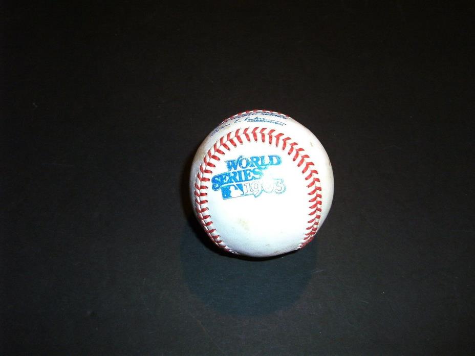 1983 Official Rawlings World Series Game Used Baseball Ball