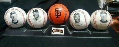 1993 San Fransico Giants Chevron Team Stars Fotoballs w/ Display stand