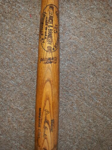 1960's H&B Louisville Slugger 125 Ernie Banks baseball bat model S2
