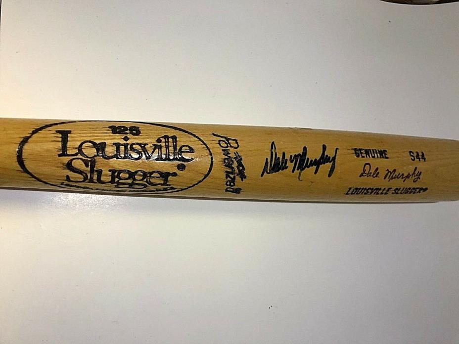 Dale Murphy Signed Bat Vintage 125 Louisville Slugger Wood Bat