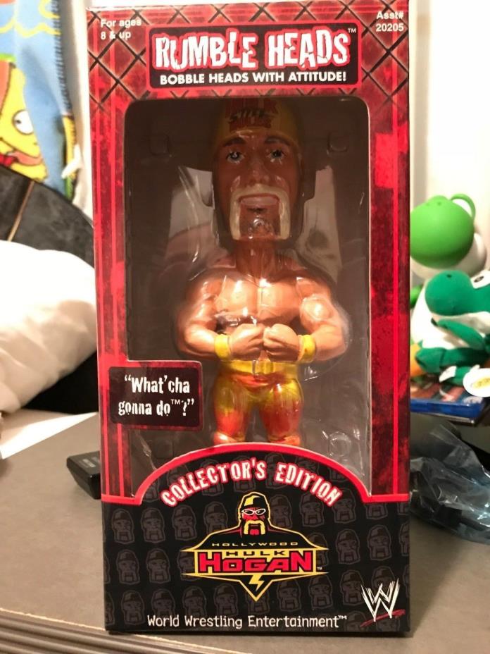 HULK HOGAN Bobblehead WWE WWF - MIB BRAND NEW HULKAMANIA - WCW nWo Rumble Heads