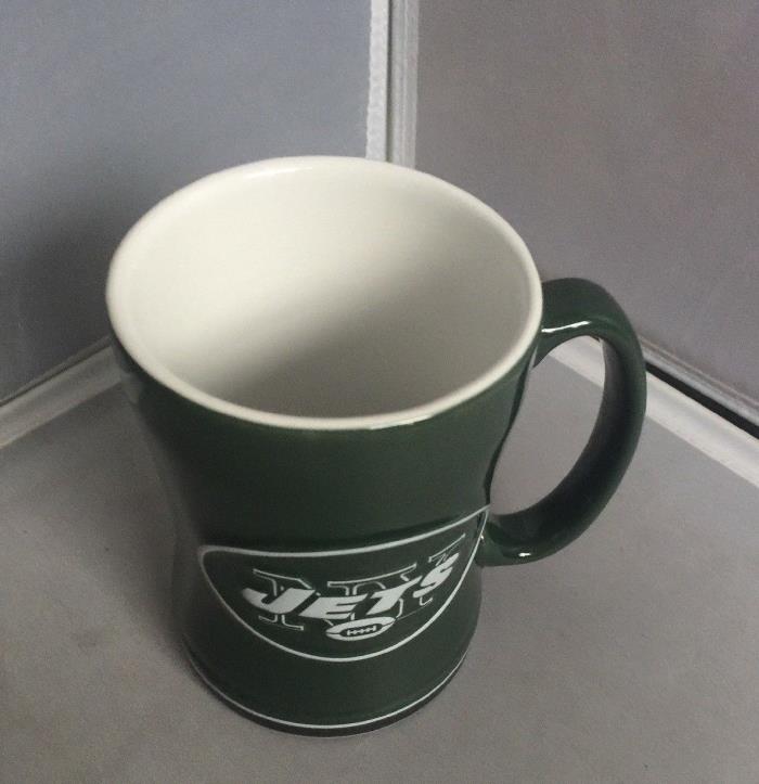 Bolter Brands NY Jets 15oz Ceramic Relief Sculpted Mug