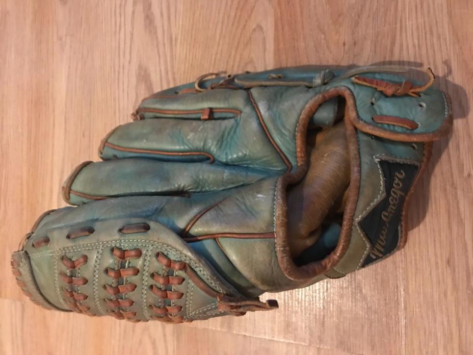 Vintage MacGregor Hank Aaron Autograph Model Baseball Glove Mitt Japan