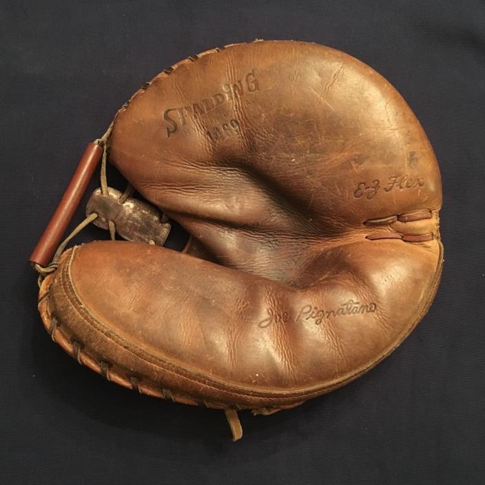 Vintage Spalding Joe Pignatano catchers mitt baseball glove 1469 EZ-FLEX