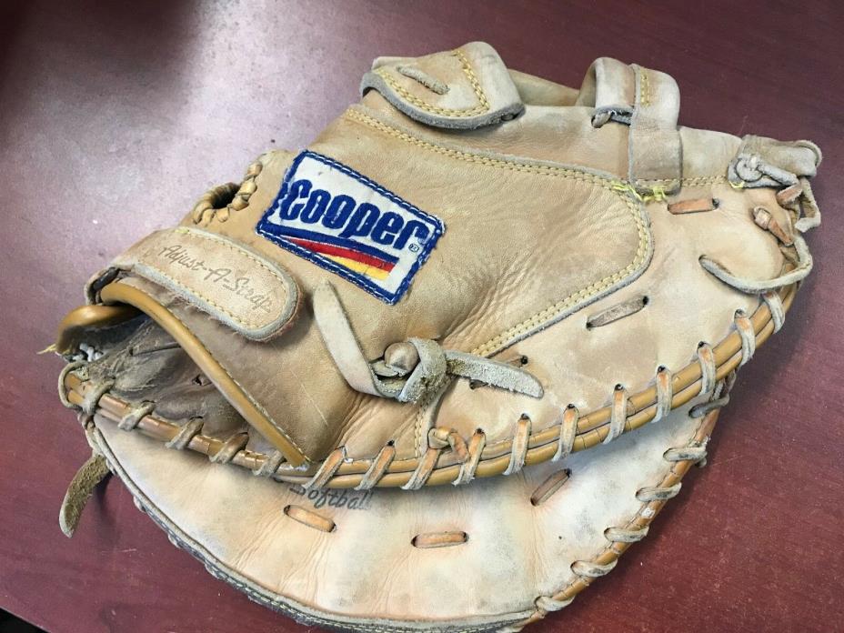 !!!VINTAGE  MITT COOPER 80-5000-8 LEATHER  !!!! WOW !!!
