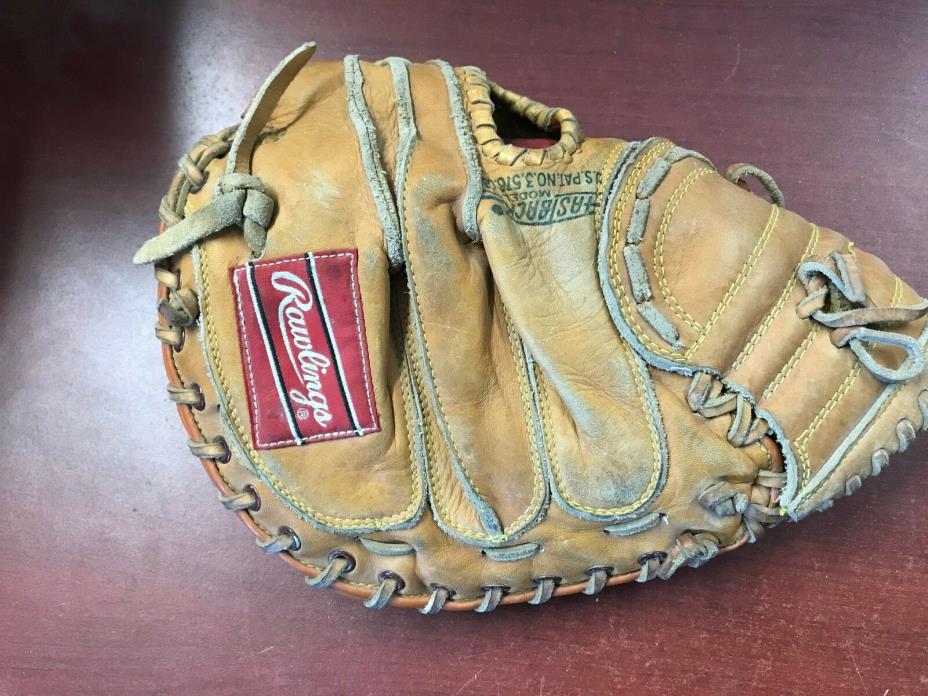 !!!VINTAGE  MITT CATCHER RAWLING RCM30  LEATHER  !!!! WOW !!!