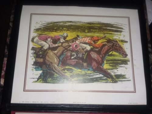 1981 ARTHUR A. KAPLAN HORSE RACING 8X10 LITHOGRAPH