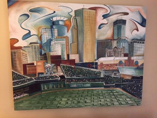 Minnesota Twins Target Field Original Oil Painting