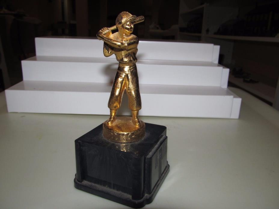 Vintage Metal Baseball Trophy Arlen Trophy Co. New York