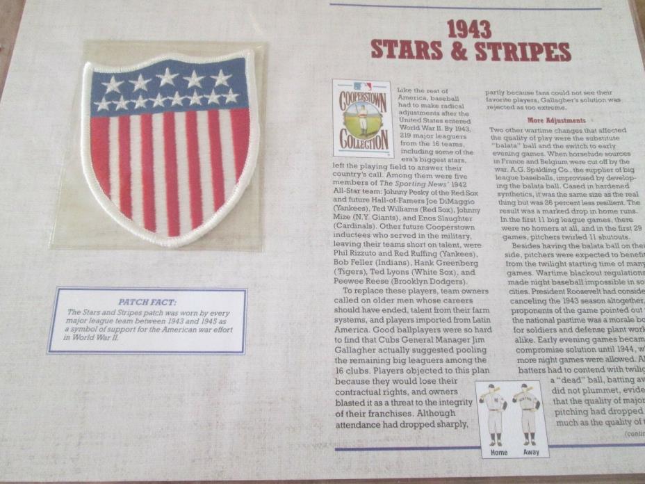 Patch 1943 STARS & STRIPES WILLABEE & WARD...