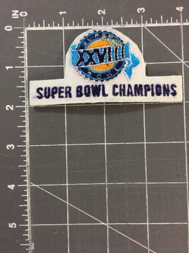 Super Bowl 28 XXVIII Champions Atlanta GA Patch Dallas Cowboys Buffalo Bills