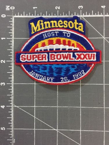 Super Bowl 26 XXVI Minnesota MN Host Patch Washington Redskins Buffalo Bills