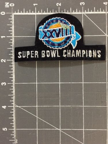 Super Bowl 28 XXVIII Champions Atlanta GA Patch Dallas Cowboys Buffalo Bills NFL