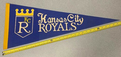 Vintage Kansas City Royals KC MO Early Old Baseball Pennant Flag Collectible MLB