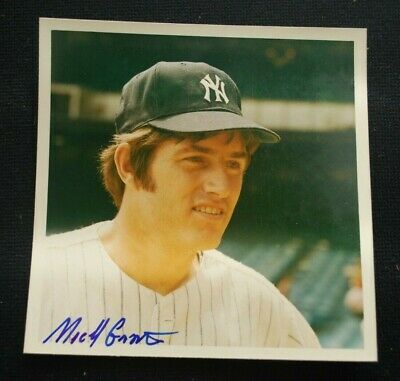 Original 1971 Fritz Peterson NY Yankees 5x5 Michael Grossbardt Color Photo-Rare